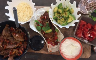 Fajitas au bœuf marinade Tex Mex