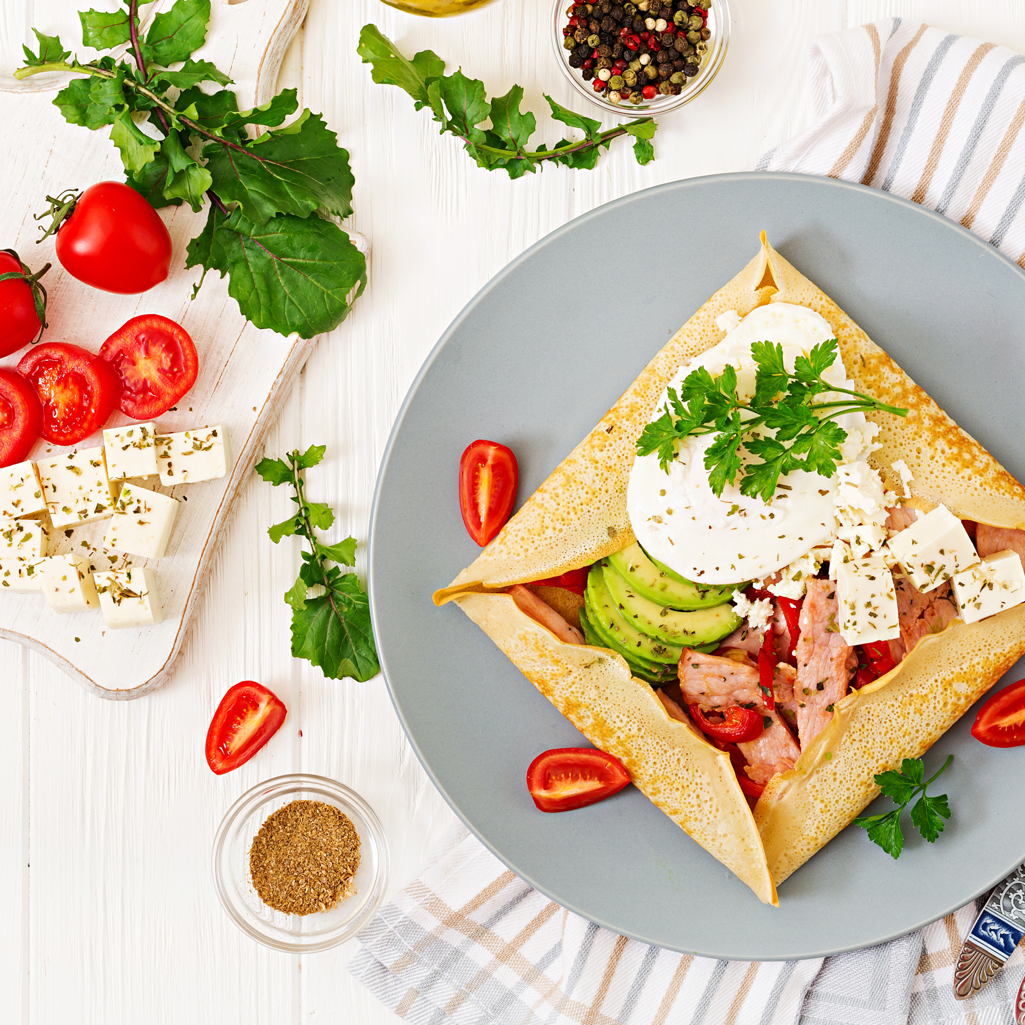 Crêpes aux fines herbes